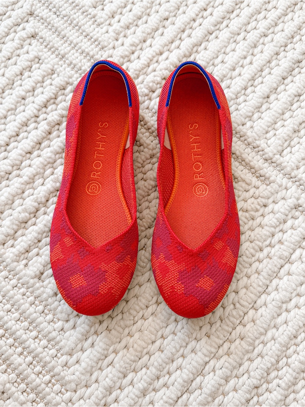 Rothy's Red Botanicamo ballet flats size 7.5